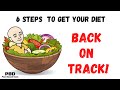 6 Tips on how to get your diet back on track.  What to do when you fall off the healthy diet wagon!