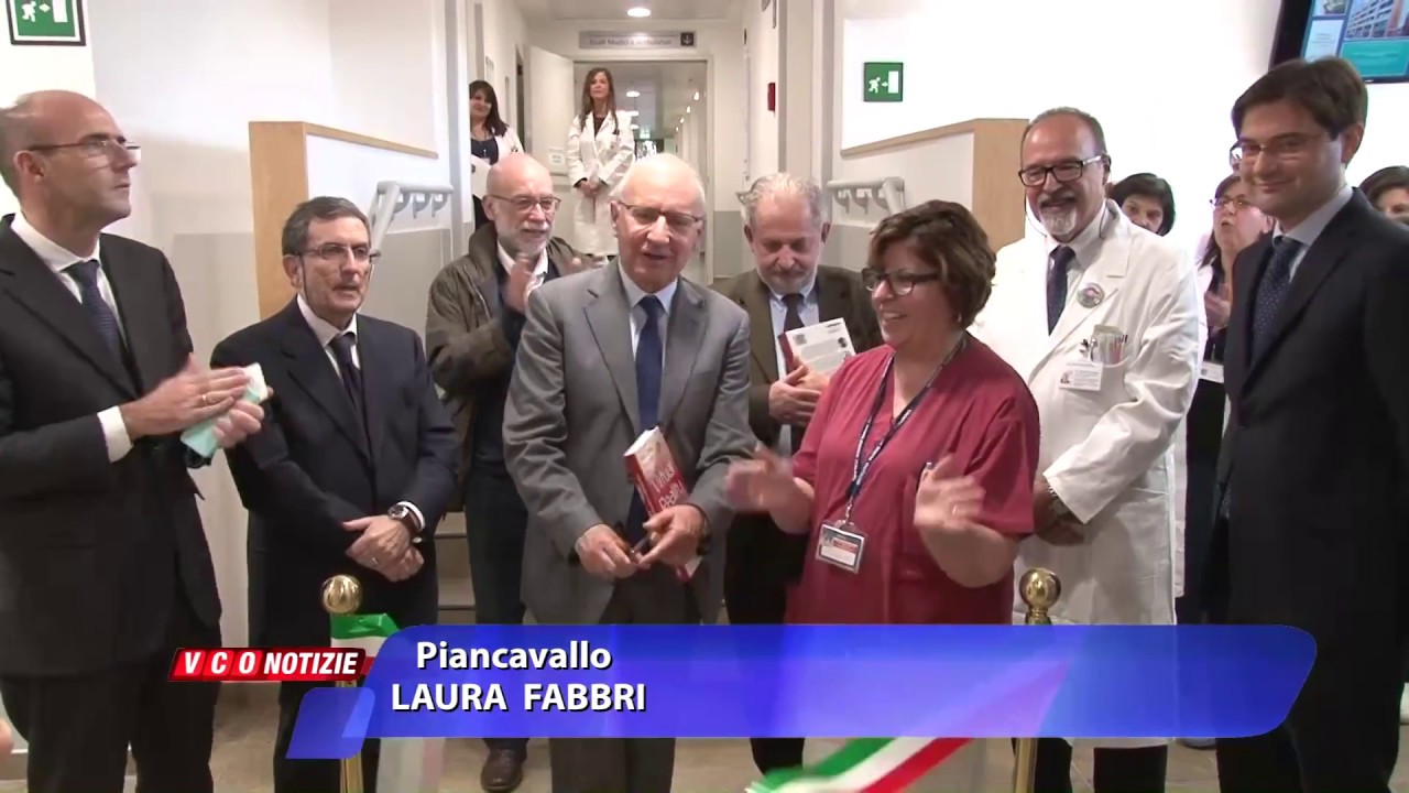 Taglio del nastro per il nuovo padiglione di Auxologia di Piancavallo