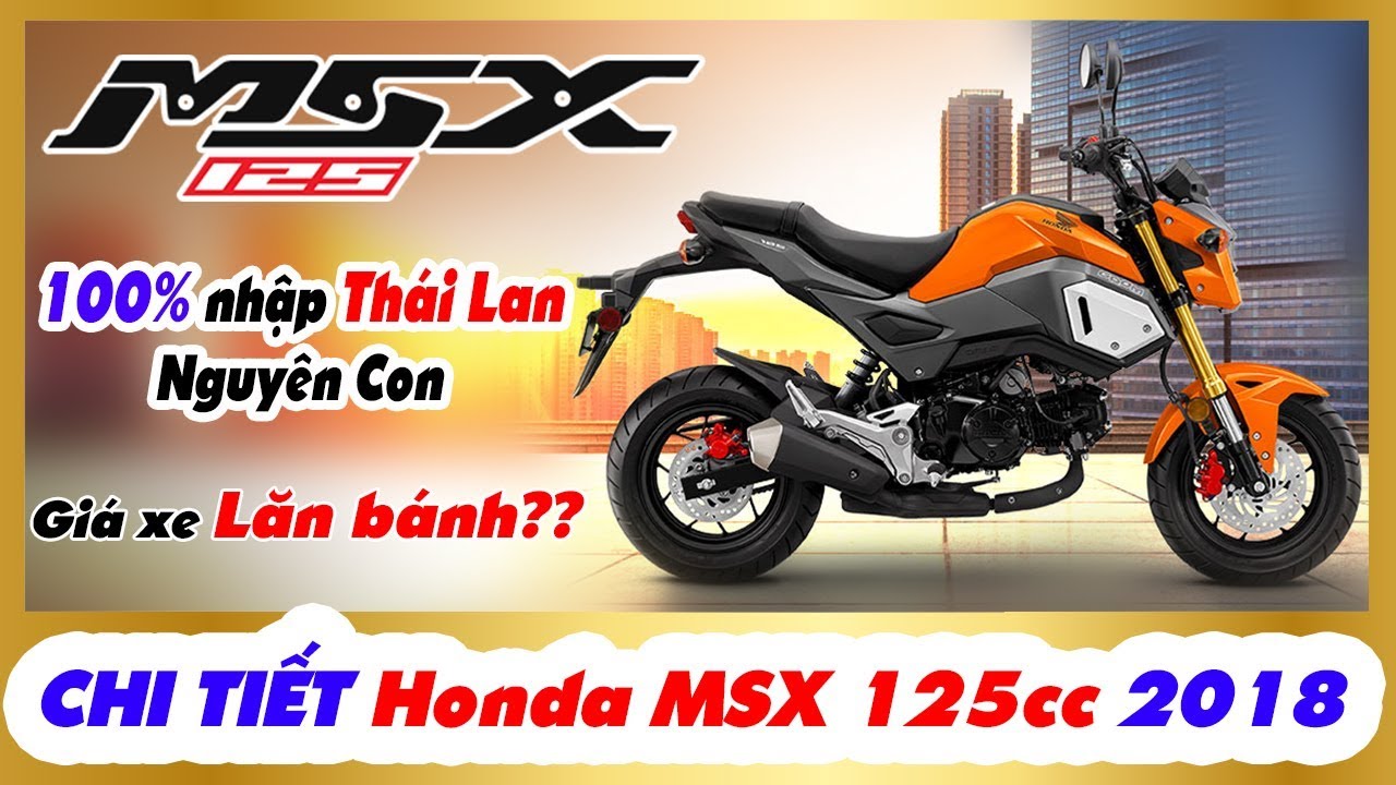 Chi tiết phiên bản nâng cấp Honda MSX 125 2018