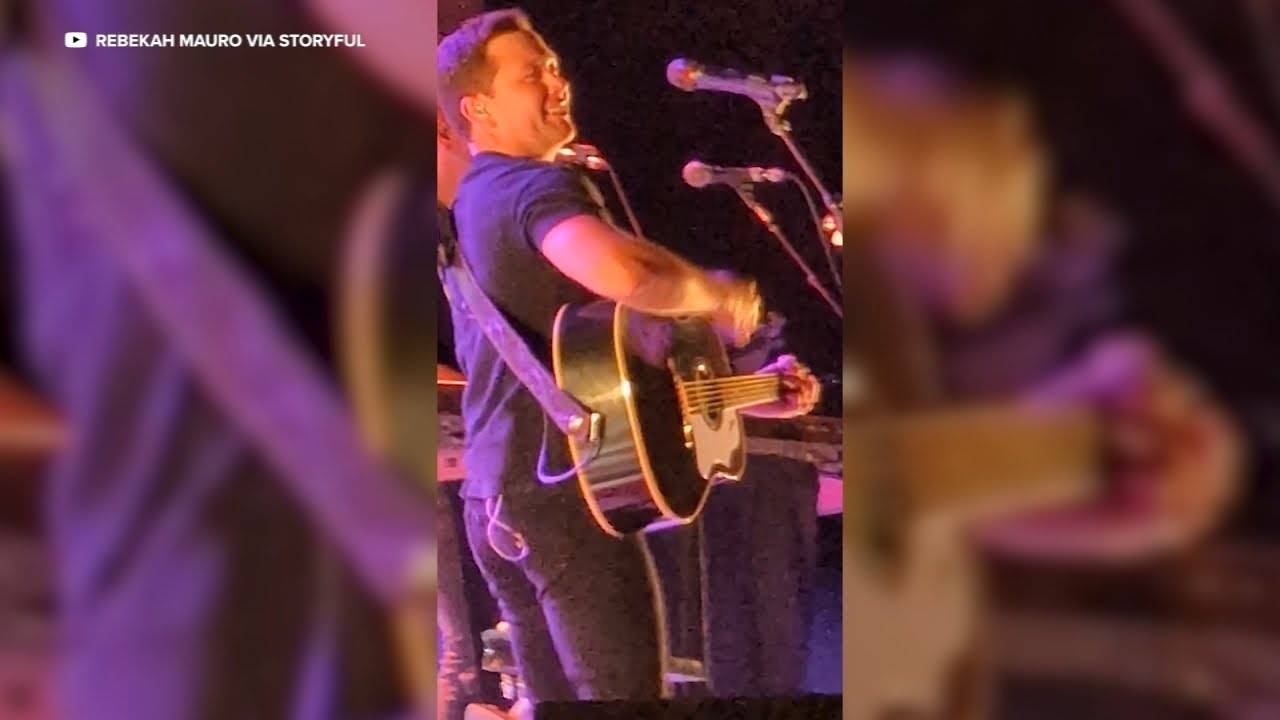 Scotty McCreery stops show after man reportedly hits woman in crowd