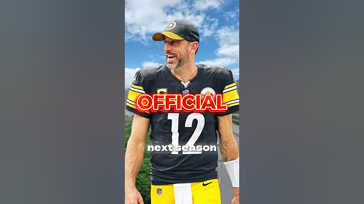 AARON RODGERS IS OFFICIALLY A PITTSBURGH STEELER 🚨