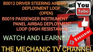 # (B0012) DRIVER STEERING WHEEL AIRBAG DEPLOYMENT LOOP(OPEN)ANO ANG DAHILAN/ATING ALAMIN/SIMPLE TIPS