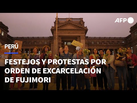 Festejos y protestas tras orden de excarcelación de Alberto Fujimori en Perú | AFP