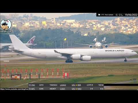 Decolagem do Raríssimo A340-600 da Air Atlanta Icelandic em Guarulhos