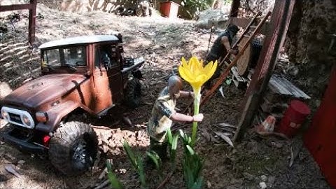 WPL C44KM Land Cruiser Toyota BJ40 4x4 Truck trail run