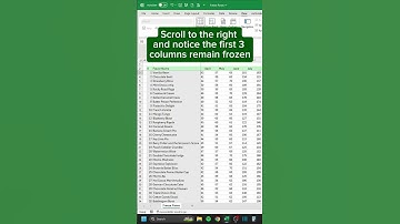 How to Freeze Panes in 30 seconds 🥶 #excel #exceltips #exceltutorial #exceltricks