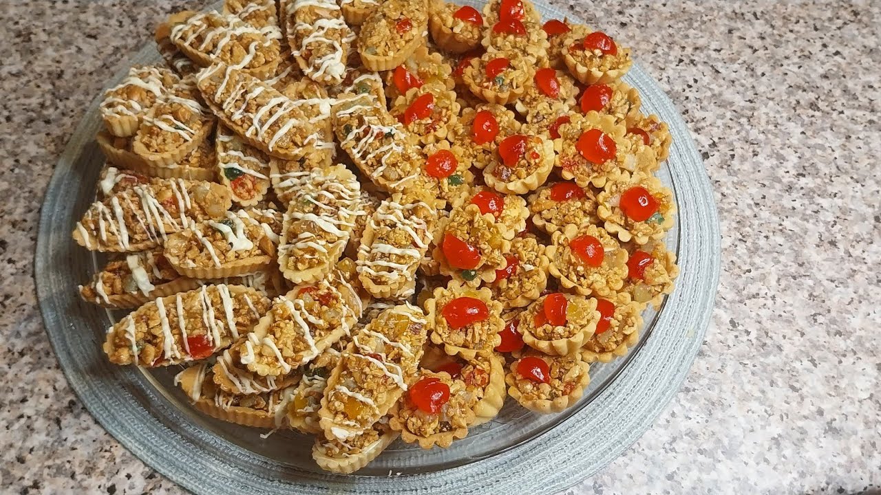 حلوة طويسات معمرين بالفواكه الجافة والمعسلة   كتجي مقرمشة ساهلة ماهلة والمذاق اروع