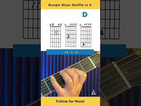 Dont Wait Years Unlock Guitar Secrets Now - Simple Boogie Blues Shuffle [in A] #shorts