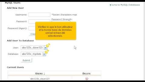 Comment créer une base de données MySQL dans cPanel