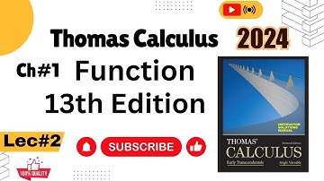 Introduction of function || Exercise 1.1 Thomas calculus 12th 13th edition chapter 1 || Urdu/Hindi
