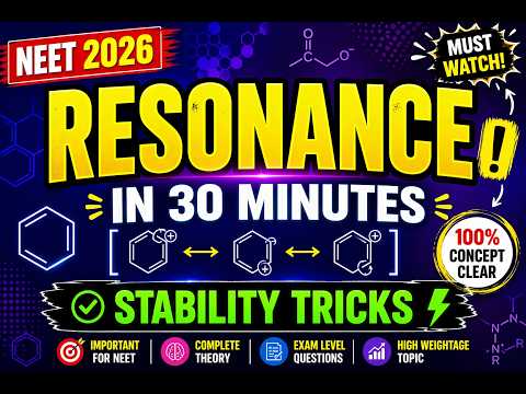 Resonance in 1 Shot 💥 | Complete Theory + Stability Order for NEET 2026
