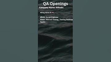 QA JOB OPENING FOR MANUAL TESTING #manualtesting #selenium #automation #qa #viral #yt #shorts