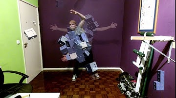 BodyTrack Forces LivePainting interactive installation