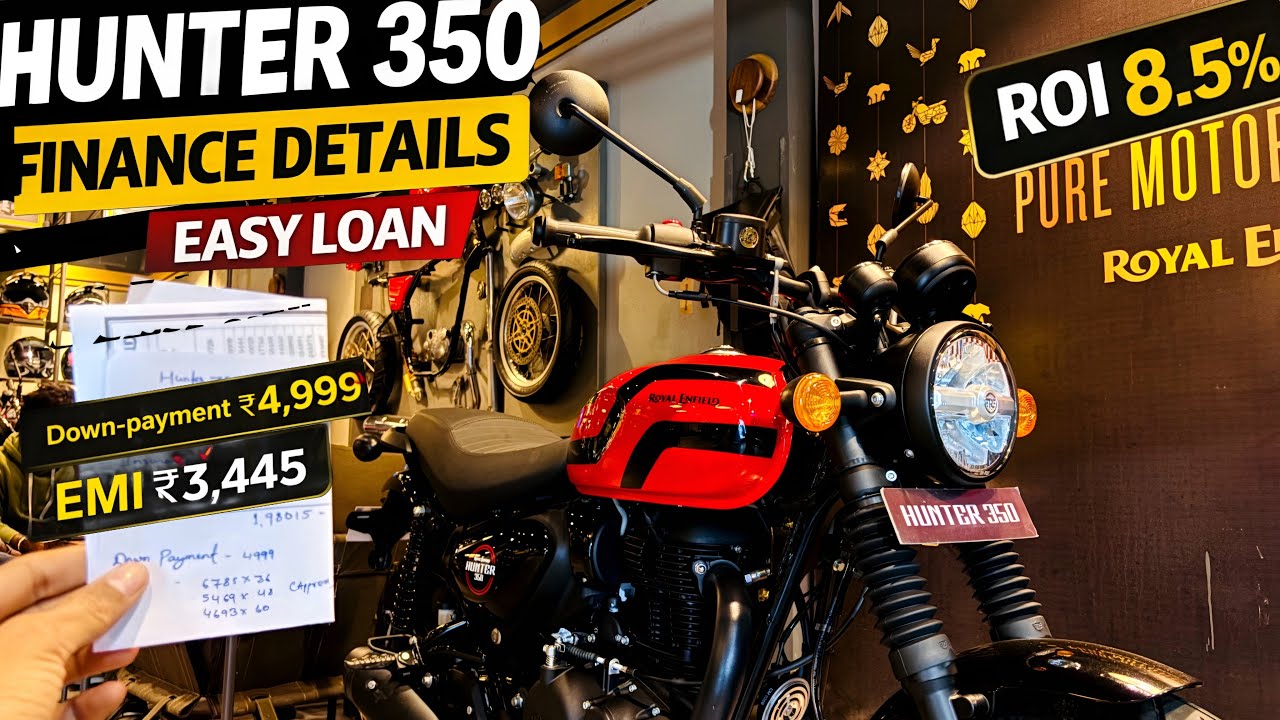 2026 Royal Enfield Hunter 350 Finance Details | Downpayment and EMI | Onroad Price | Easy Loan