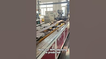 How our WPC decking is produced? #wpc #shorts