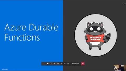 09.07.2020 Azure User Group Zurich: Azure Durable Functions with Maxime Rouiller