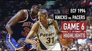 Throwback. NBA ECF 1994 New York Knicks vs Indiana Pacers Game 6 Full Highlights HD