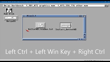 Installing Better Workbench on top of Workbench V3.1 for the Commodore Amiga running on WinUAE