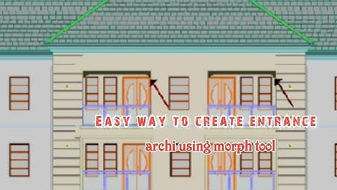 "How to Create an Entrance in ArchiCAD Using the Morph Tool"