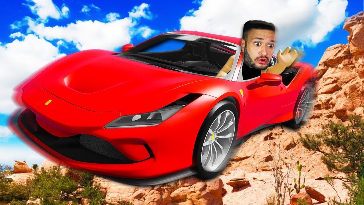 GQ SALTANDO o MAIOR CANYON de FERRARI! Roblox