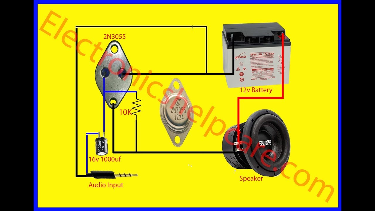 2n3055 Transistor Amplifier Circuit Diagram