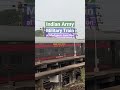Military Train of the Indian Army at Madgoan Junction, Goa, India