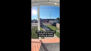 Video de vigilancia muestra explosión de vivienda en el Área de la Bahía