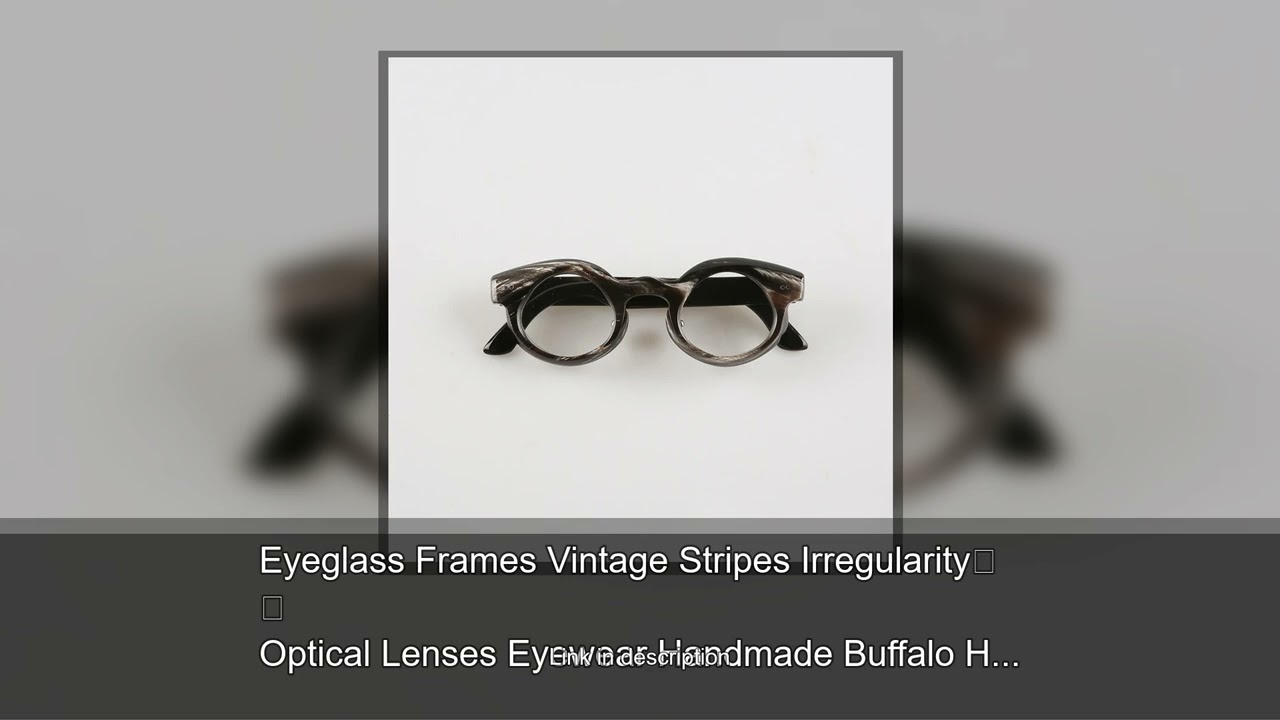 Eyeglass Frames Vintage Stripes Irregularity Optical Lenses Eyewear Handmade Buffalo Horn Thick