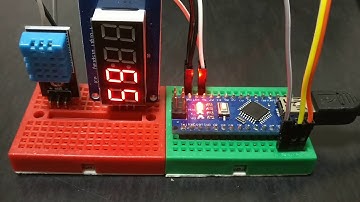 DHT11 Humidity & Temperature Sensor / TM1637 Digital Tube / Arduino Nano