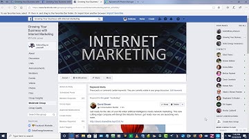 How to use Facebook Group Keyword Alerts