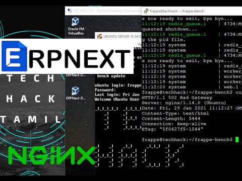 How to Setup Nginx Webserver for Erpnext || Ubuntu || Centos || kali || Linux || Tamil