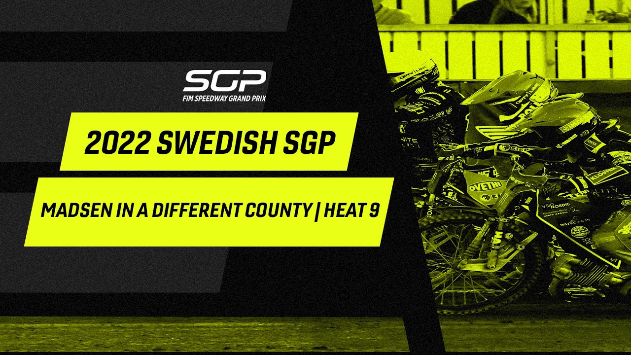 Madsen in a Different County Heat 9 #SwedishSGP 2022 | FIM Speedway Grand Prix