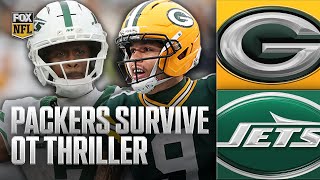 Packers battle back from behind to steal a gutsy win in OVERTIME against the Jets