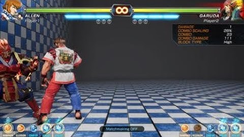 FIGHTING EX LAYER BETA (DEMO) Allen easy corner combo