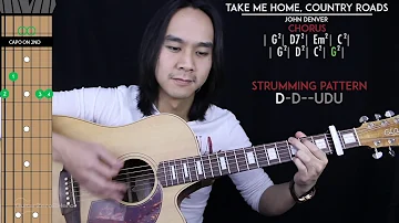 Take Me Home Country Roads Guitar Cover Acoustic - John Denver 🎸 |Tabs + Chords|