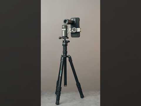 The ultimate iPhone photography setup 🔥Ft. Creator Grip, Telephoto 6x for iPhone & Tripod #shorts