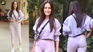 CUTE Nushrat Bharucha Looks LOVELY In LAVENDER As She Arrives For Dance Rehearsals