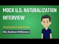 Mock US Naturalization Interview - Unprepared Applicant