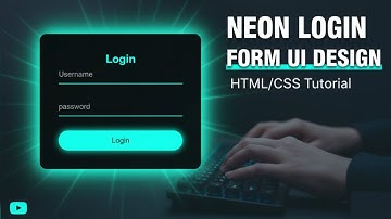 NEON LOGIN FORM UI DESIGN || Tutorial || HTML || CSS || Web Development || Web Design
