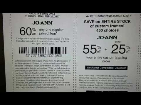 💖 LARGE COUPON AT JOANN’S 2-19-17 – 2-20-17  💖