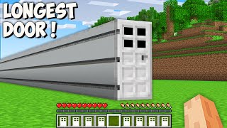 Where does THE LONGEST IRON DOOR leads in Minecraft? I found THE BIGGEST SECRET DOOR!