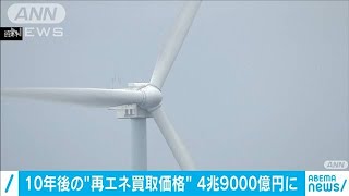 10年後の再エネ買い取り費用　最大で4兆9000億円(2021年3月2日)