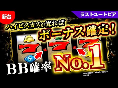 ちっちゃ過ぎて、見逃し厳禁のハイビスカス！ 『ラストユートピア』 │ 最速！！パイオニア新台レポート【パチスロ】