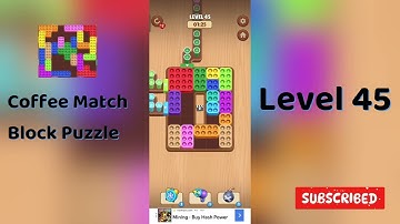 Coffee Match Block Puzzle Level 45 Walkthrough ☕🧩 | Step-by-Step Solution | Go Answer
