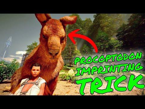 Procoptodon IMPRINTING TRICK!! How to get 100% Imprint on some Creatures!!!