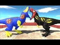 BATMAN T-REX vs CYCLOPS T-REX DEATH RUN - Animal Revolt Battle Simulator