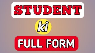 shorts Student Ka Full Form || Student Ka Full Form Kya Hota Hai || StudentOfFullForm