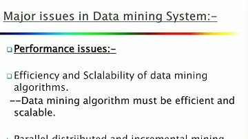 DWM- Data warehousing and Mining-BE CSE-IT- Major Issues in Data Mining System