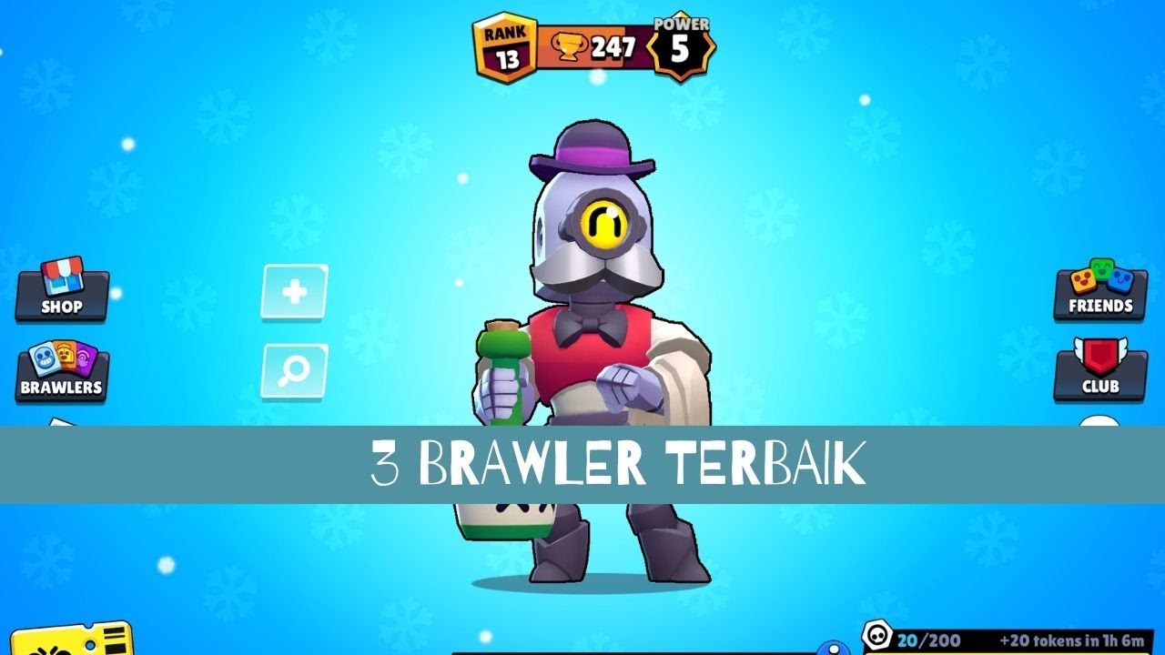 Brawl Stars 3 Brawler Terbaik Di Showdown Youtube - brawl stars brawlers do dolly