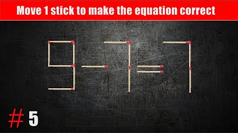 Brain Exercise. The matchstick puzzle. 9 - 7 = 7 #sabi-math #matchstickpuzzle #matchstickriddles